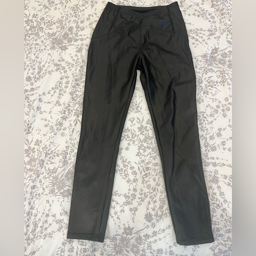 Black Faux Leather Leggings